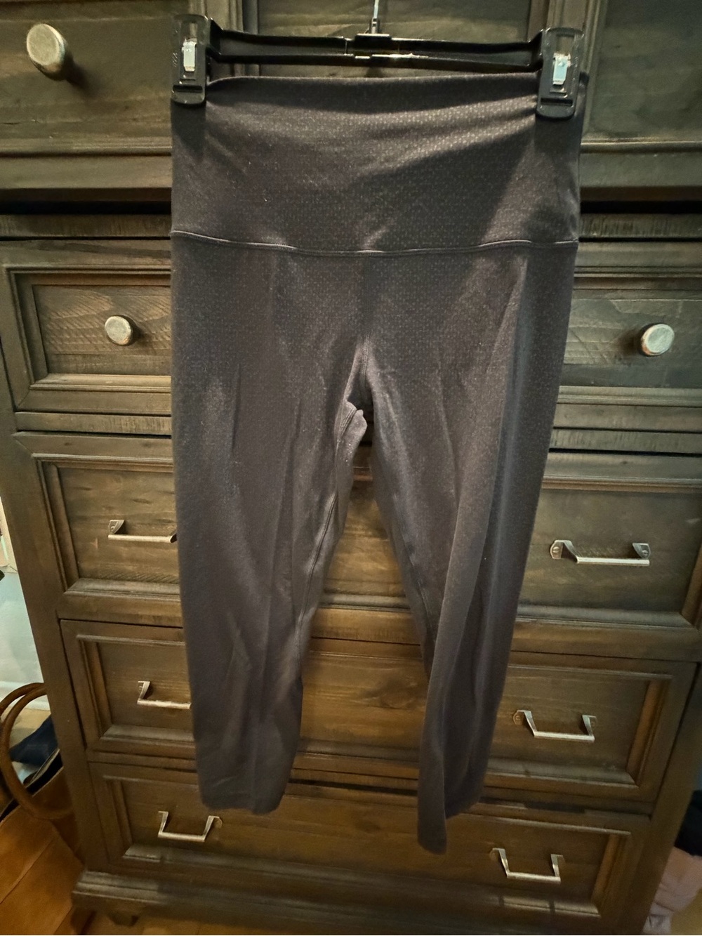 Lululemon Mid Calf Printed Black Align Leggings